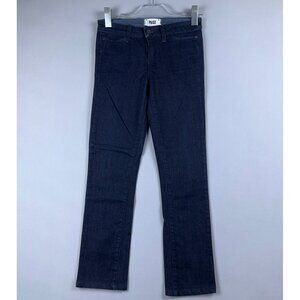 Paige Skinny Jeans Womens Size W27 Low Rise Dark Wash Five Design Pockets Blue